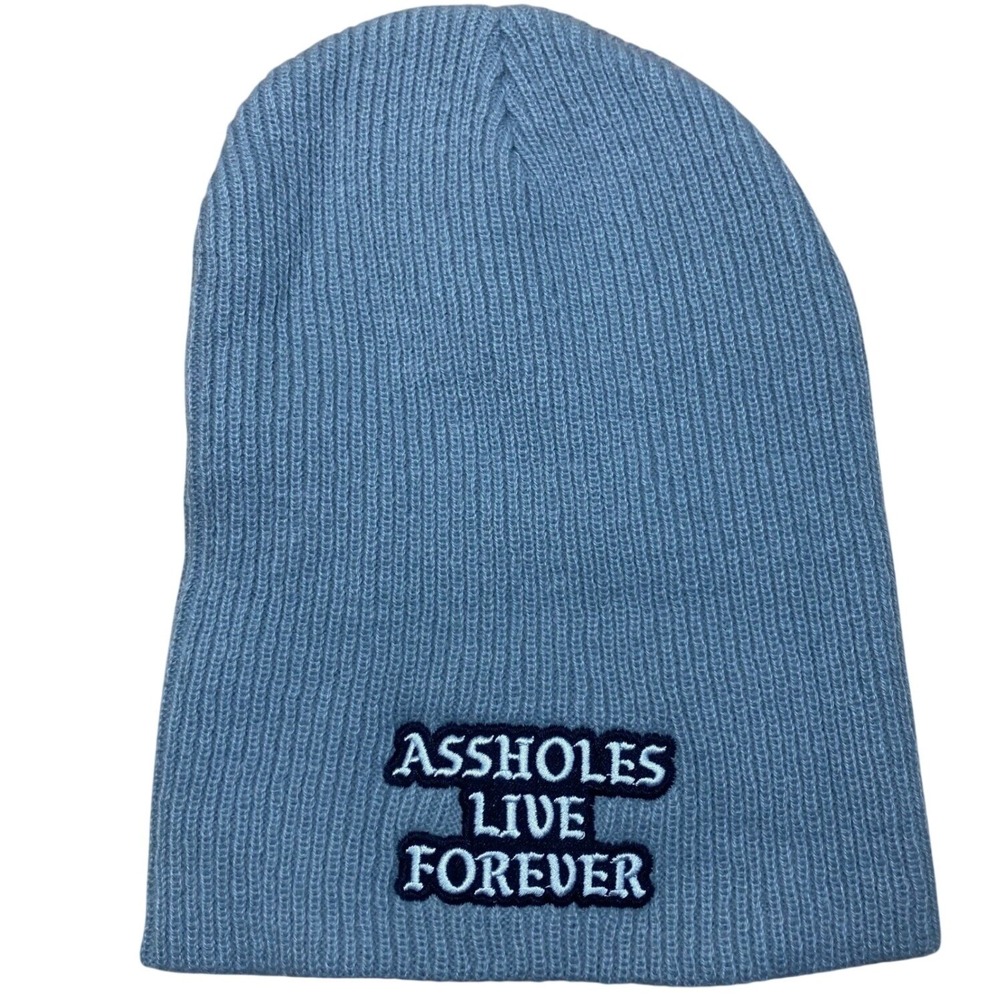 As$holes Live Forever Gray Beanie Knit Hat Adult Unisex Brand New